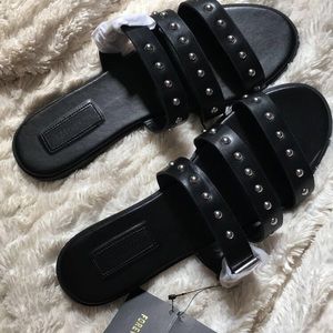 Studded slippers